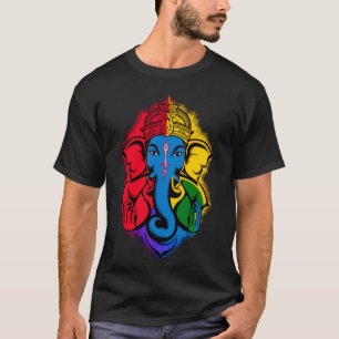 T-shirt Hindu Ganesha Puja Eléphant Dieu Inde Méditation Y