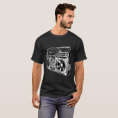 T-shirt Hip-Hip Rap 80'S 90 Du Ghetto Blaster (Devant entier)