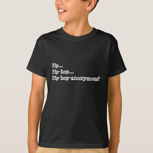 T-shirt Hip-hop-anonymous. (Devant)