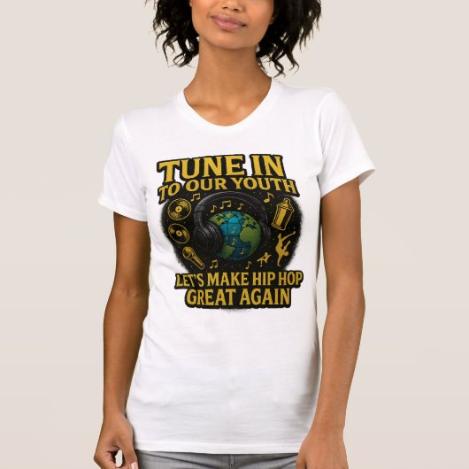 T-shirt Hip hop bleu (Devant)