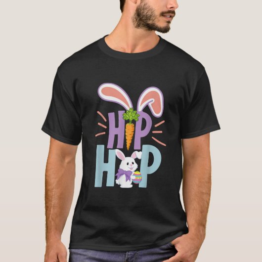 T-shirt Hip Hop Bunny Easter Day  (Devant)