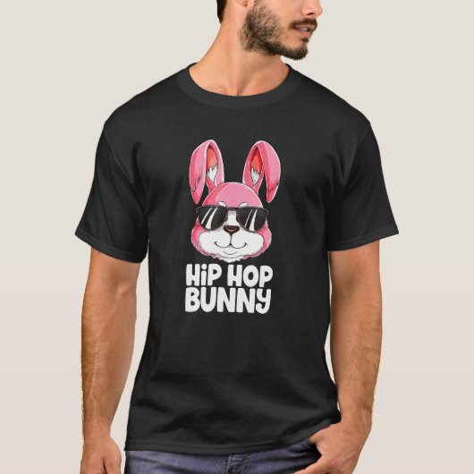 T-shirt Hip hop Bunny Garçons de Pâques Filles Enfants Hom (Devant)