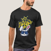 T-shirt Hip hop Bunny Visage Lunettes de soleil Funny Garç (Devant)