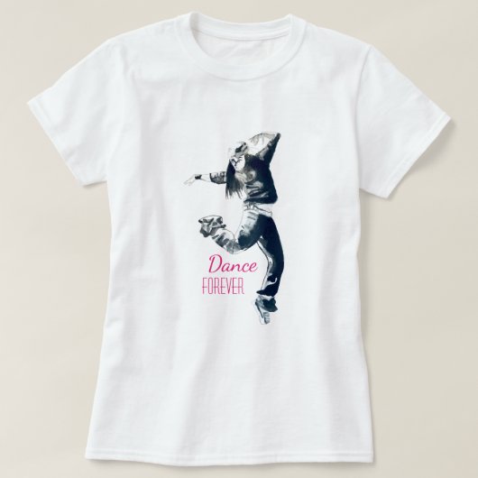 T-shirt hip hop cool danseuse (Design devant)