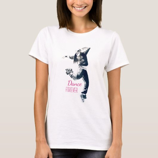 T-shirt hip hop cool danseuse (Devant)
