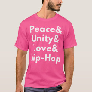 T-shirt Hip-Hop d'amour pour l'unité de la paix