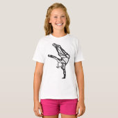 T-shirt Hip hop Dance Ringer Tee (Filles) (Devant entier)