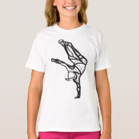 Hip hop Dance Ringer Tee (Filles)