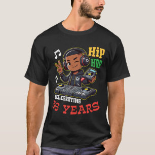 T-shirt Hip hop de garçon célébrant 36 ans Joyeux annivers