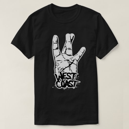 T-shirt Hip-Hop de la côte ouest (Design devant)