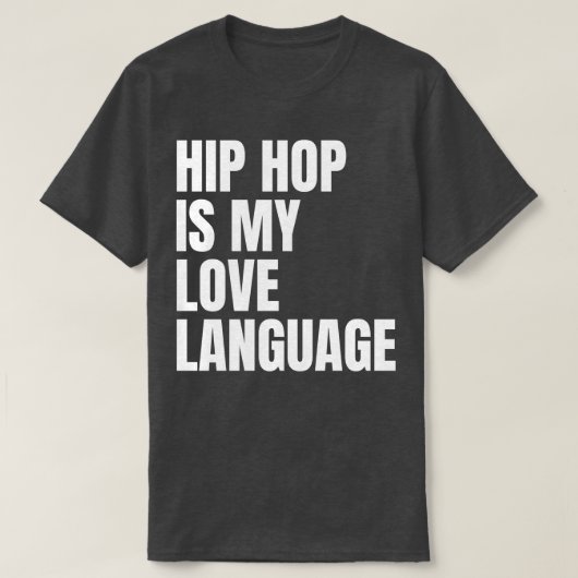 T-SHIRT HIP HOP EST MA LANGUE D'AMOUR (Design devant)