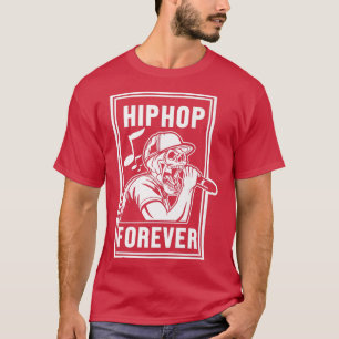 T-shirt Hip hop Forever Skeleton Musicien Rap Rapper Danse