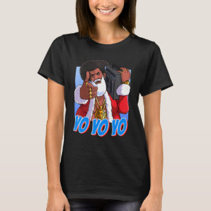 T-shirt Hip hop Ghetto Santa Claus Gangster de Noël