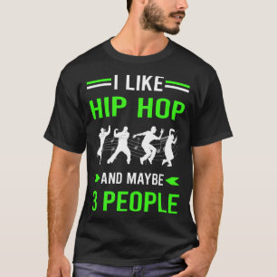 T-shirt Hip-hop Hip hop vert 3 personnes