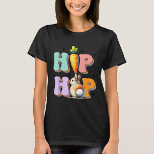 T-shirt Hip Hop Hippity Lapin de Pâques Drôle Garçons Fill