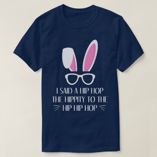 T-shirt Hip hop Lapin de Pâques Lapin Hippie Hoppity  (Design devant)