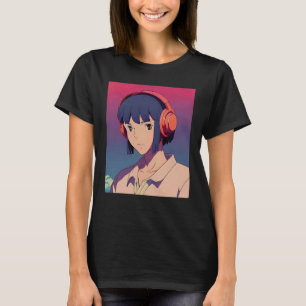 T-shirt Hip hop lo fi chillhop battements calmes esthétiqu