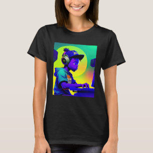 T-shirt Hip hop lo fi chillhop battements chill esthétique