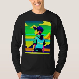 T-shirt Hip hop lo fi chillhop battements cool lofi esthét