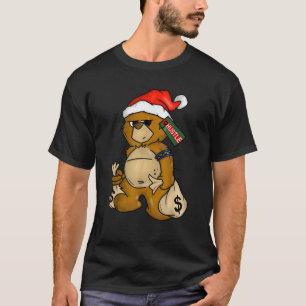 T-shirt Hip hop Vêtements Hommes Hipster Père Noël Teddy B