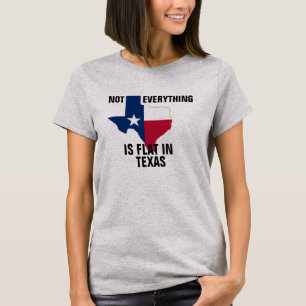 T-shirt Hip Not Flat Au Texas, Les Courbes Des Femmes Humo