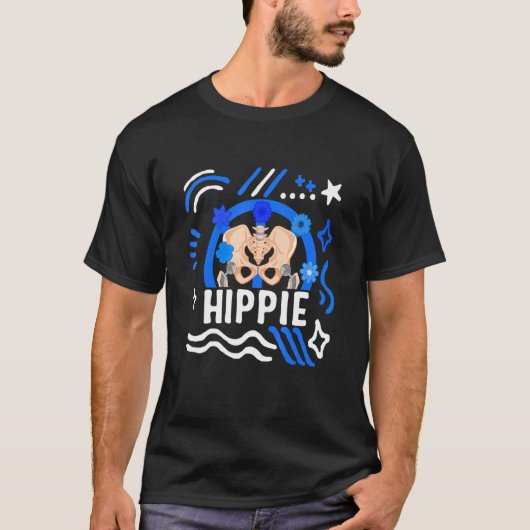 T-shirt Hip Surgery Hippie Floral Bionic Broken Hip Replac (Devant)