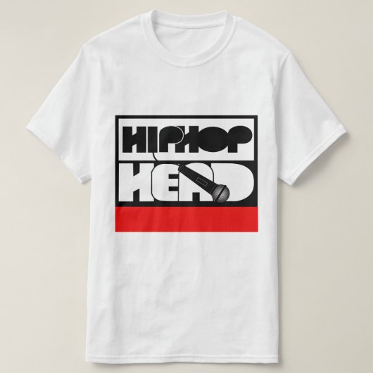 T-shirt HipHop Head drop the mic (Design devant)