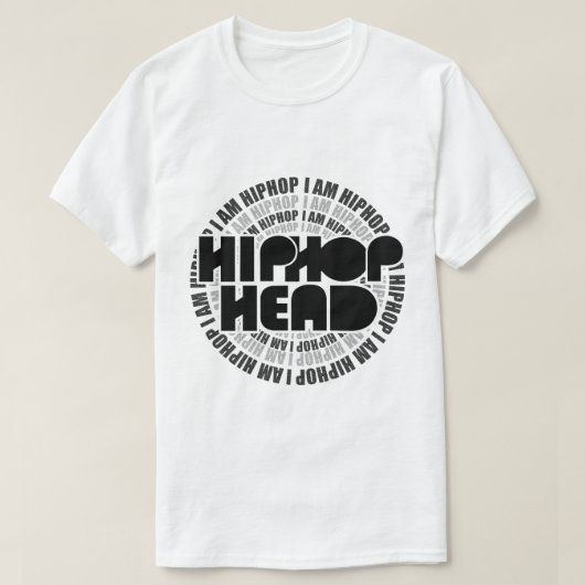 T-shirt HipHop Head pour l'éternité (Design devant)
