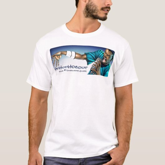 T-shirt HipHopHideOut.com (Devant)