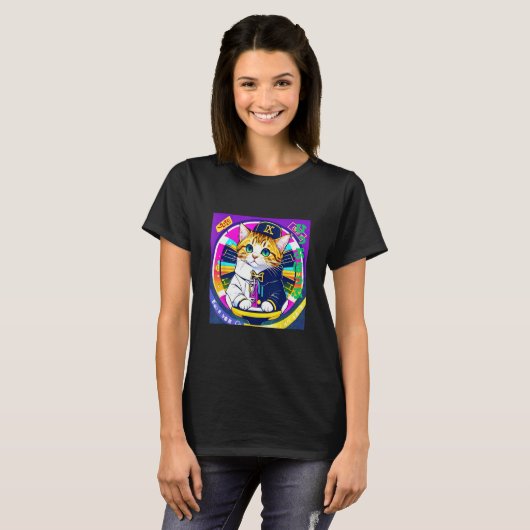 T-shirt Hiphopper cat (Devant entier)