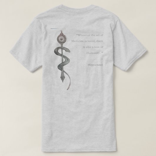 T-shirt hippacrates (Design dos)