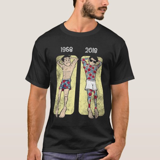 T-shirt Hippie 1968 Années 60 2018 Fleur de pouvoir Tatoua (Devant)