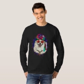 T-shirt Hippie American Eskimo Tie Dye Peace Sign Psychede (Devant entier)