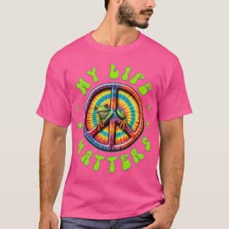 T-shirt Hippie Amour Paix La Vie Compte Personnalisé