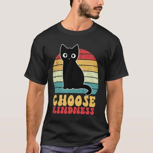 T-shirt Hippie Cat Choose (Devant)