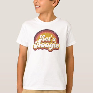 T-shirt Hippie Counterculture Let's Boogie Hippie Design