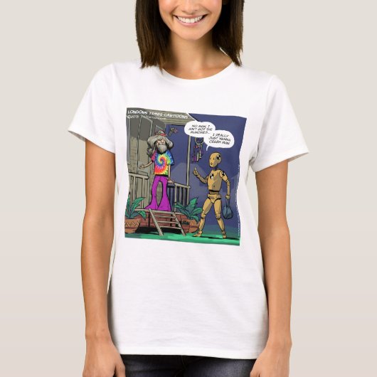 T-shirt Hippie Crash Test Drôle (Devant)