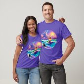 T-SHIRT HIPPIE DE SURF DE BIÈRE (Unisexe)