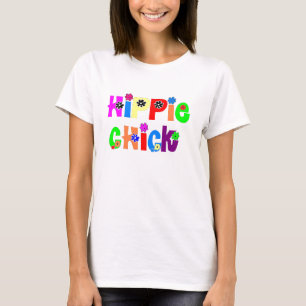 T-shirt hippie du poussin des femmes