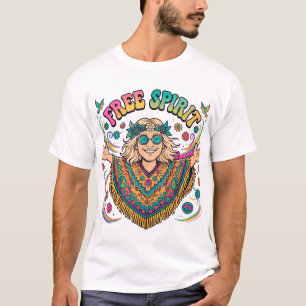 T-shirt Hippie Esprit Libre