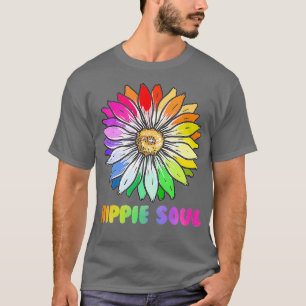 T-shirt Hippie Fleur Hippie Soul les années 70 80s Fleur L