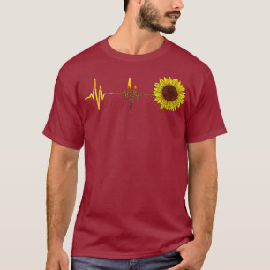 T-shirt Hippie Fleur Jaune Fleuriste Florist Coeur