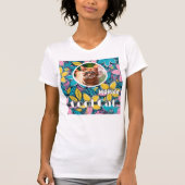 T-shirt Hippie Fleurs Rétro Cool Super Animaux de compagni (Devant)