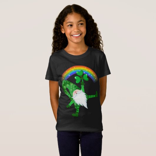 T-Shirt Hippie Gnomes St Patrick's Day Hippie Clover (Devant entier)