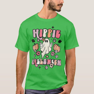 T-shirt Hippie Halloween Ghost 60s les années 70 Costume S