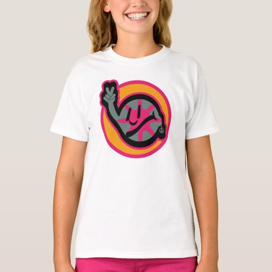 T-shirt HIPPIE ICON flowers FACE 2023 BY MASANSER (Devant)