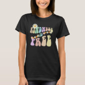 T-shirt Hippie KINDNESS IS FREE Retro Stop Bullying Choose (Devant)