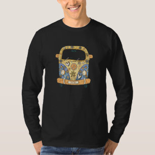 T-shirt Hippie Kostm Peace Love Flower Power Retro Camper