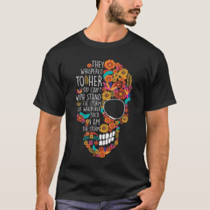 T-shirt Hippie Maman Fleur Crâne de sucre Floral