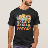 T-shirt Hippie Next Stop 8th Grade Retro Groovy  Back To S (Devant)